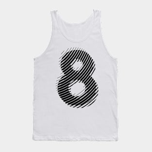 blurred 8 Tank Top